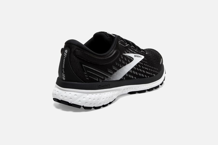 Brooks Running Shoes - Ghost 13 Road Womens - Black/White - SXO-280741